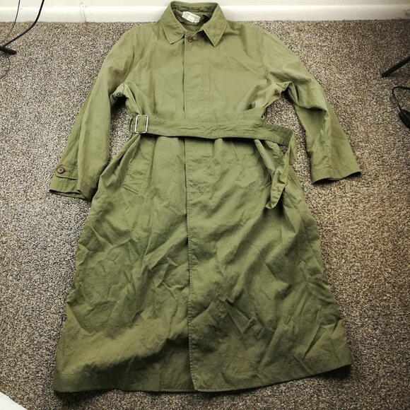 Banana Republic Other - Vintage Banana Republic Trench Coat Nylon Belted Green Mens Medium